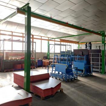 Poutre roulante sous structure