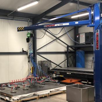 Palonnier à ventouses pour la manutention du métal