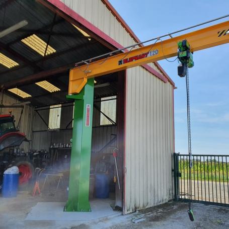 Potence à flèche inversée 2 tonnes